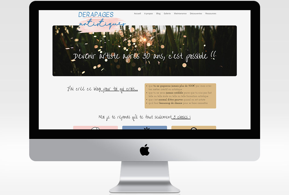 Site web Dérapages Artistiques